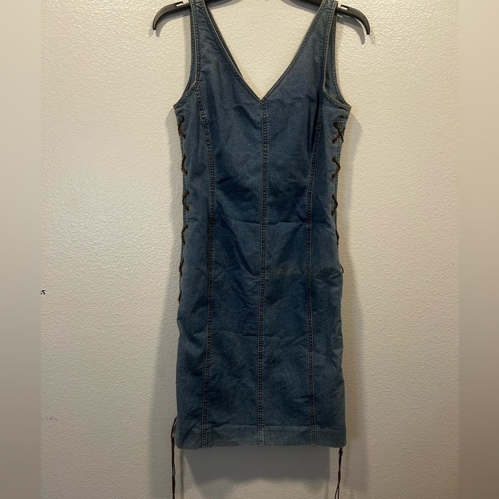 Ralph Lauren Blue Denim Midi Dress #Y2K